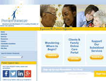 Tablet Screenshot of premierhomecare.org